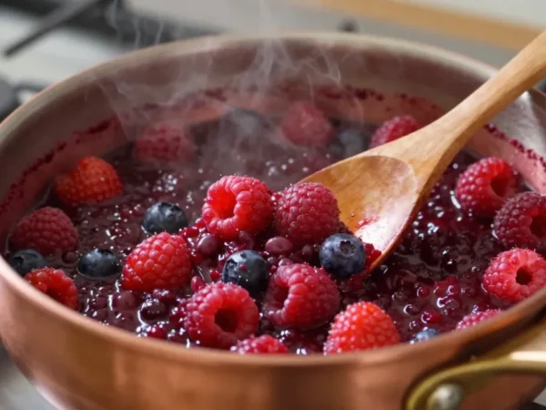 Calda de Frutas Vermelhas Caseira