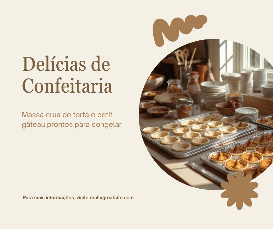 Massa crua e petit gateau prontos para o freezer O Que Não Pode Ser Congelado na Confeitaria (E Por Quê)