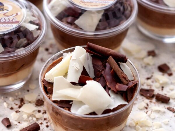 Mousse Chocolate Mesclado casas das tortas de sorocaba